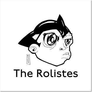 The Rolistes Podcast (Mighty Atom B&W) T-Shirt Posters and Art